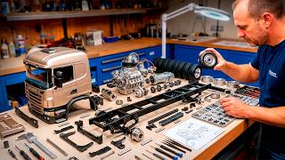 MAN BUILDS an Insane $2,000 SCANIA RC TRUCK With Real Working Mechanics by @RCPlayGround
