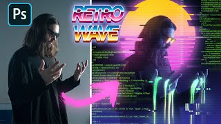 КАК СДЕЛАТЬ ФОТО В RETROWAVE СТИЛЕ ? Adobe Photoshop