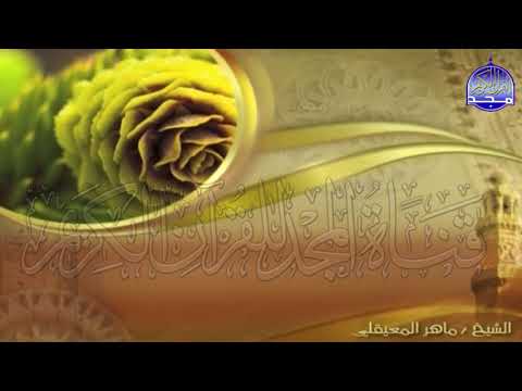 الجزء  الحزب  من القران للقارئ ماهر المعيقلي       