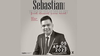 Final Classical Piano Rectal By Sebastian Hizkia Pardede
Sebastian Hizkia Pardedes Final Classical Piano Recital
Time: Wednesday, April 5, 2023 at 14.00 PM
Venue: UPH Concert Hall Building D 501 Final Classical Piano Rectal By Sebastian Hizkia Pardede