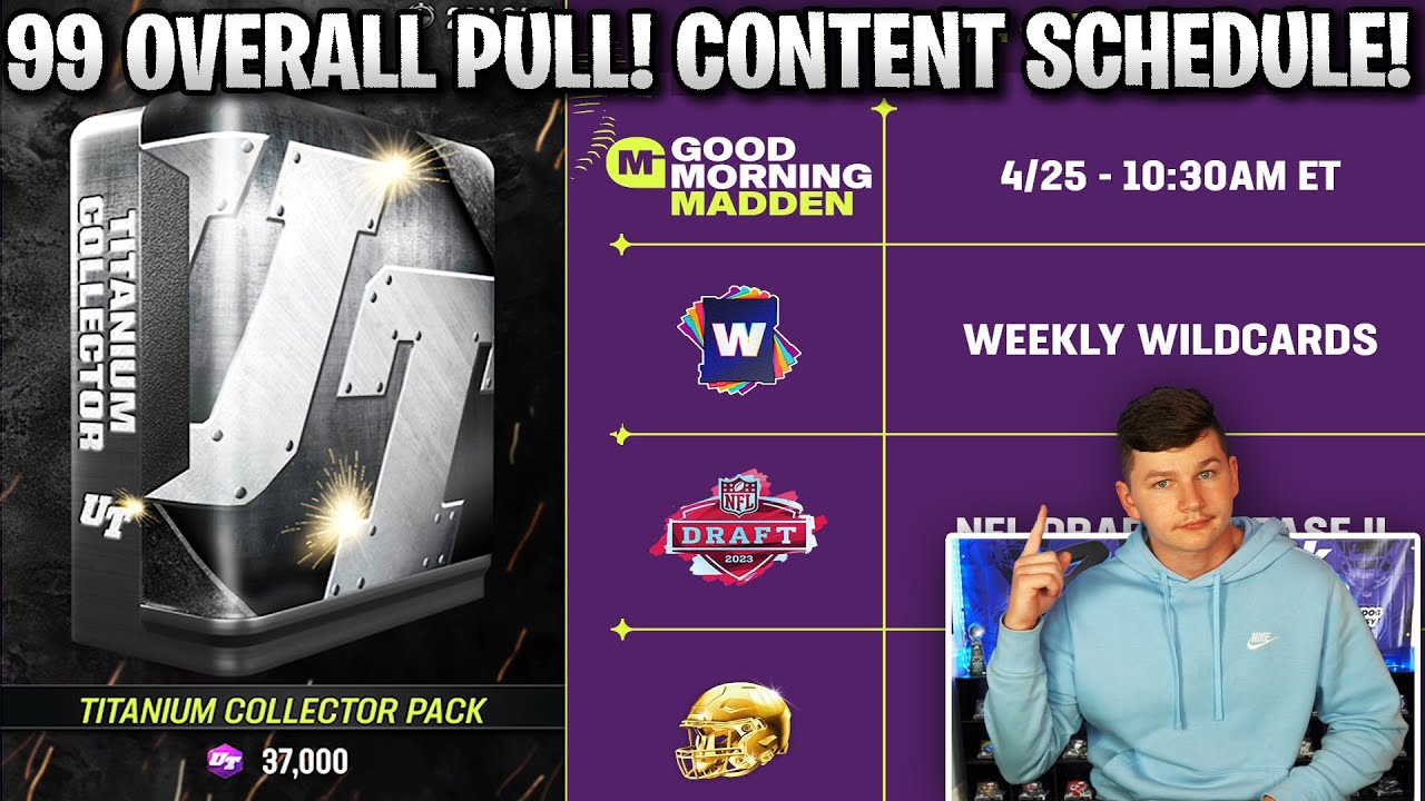 99 OVERALL PULL! CONTENT SCHEDULE AND FINAL CHANCE TO OPEN TCP PACKS! | MADDEN 23 ULTIMATE TEAM
