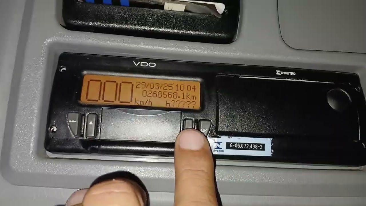 Cadastrar CNH no tacografo digital VDO 1.0 ou 2.0