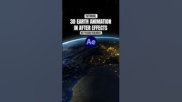 Create a 3D realistic Earth animation in After Effects | CC Sphere #motiongraphics