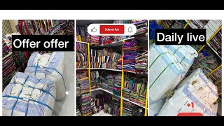Taiba cut piece Center is live fancy all variety work and all damage sarees with blouse #saree 🔥