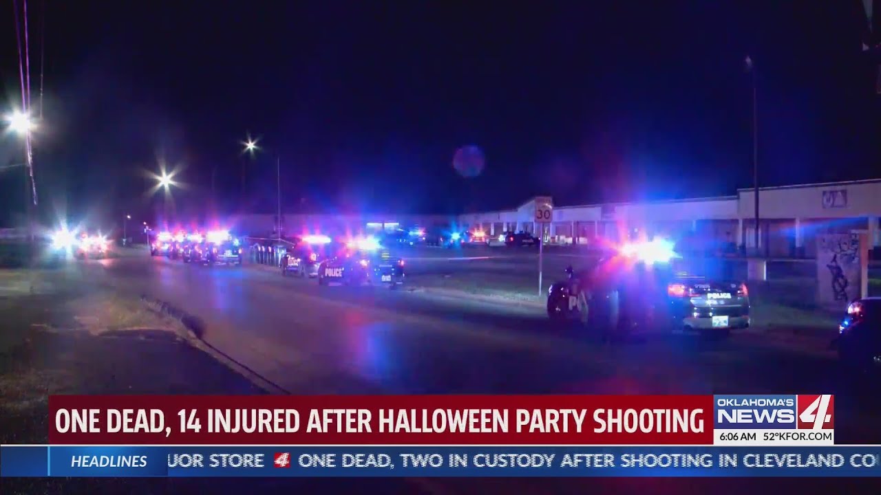 One dead, 14 injured after Halloween party shooting - YouTube