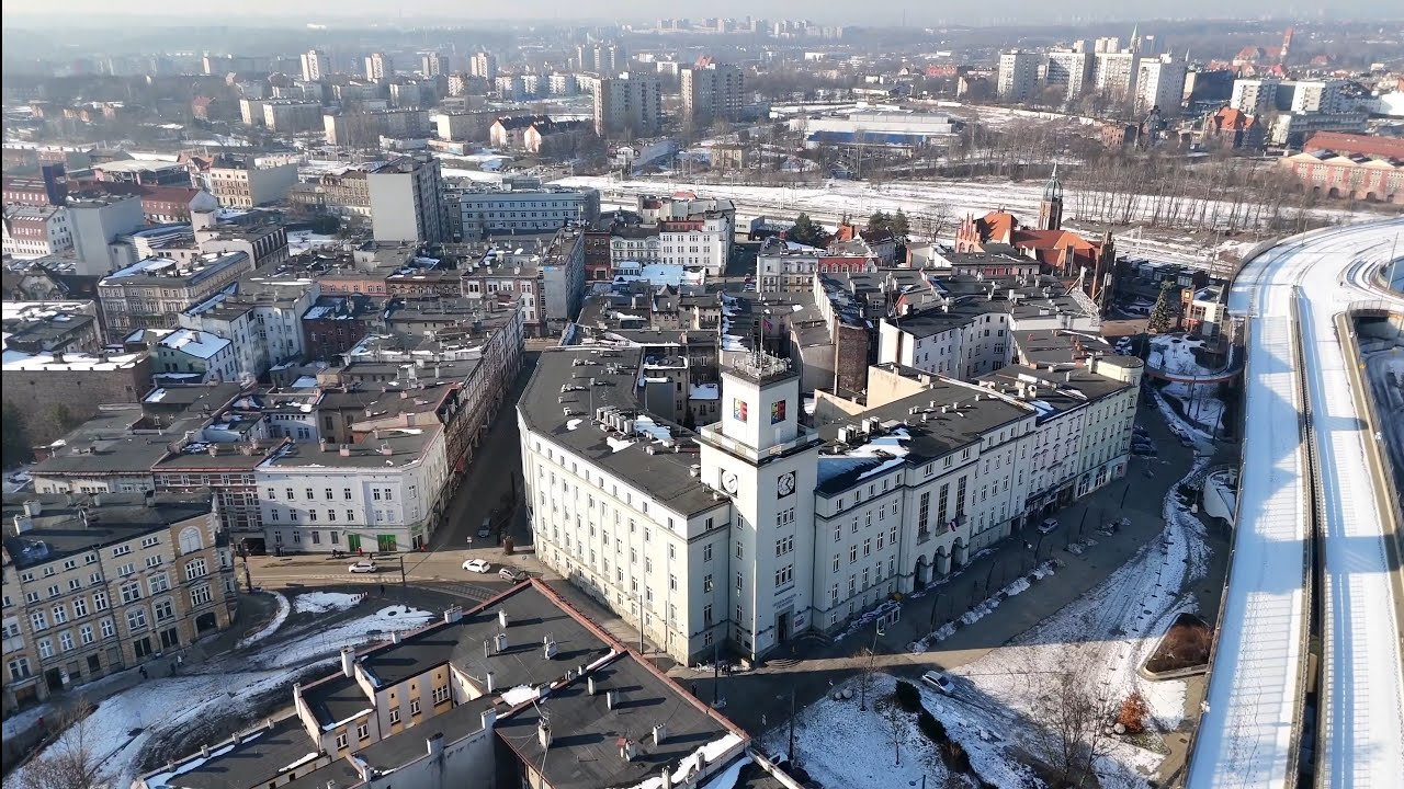 CHORZÓW - CENTRUM ZIMĄ 2026r 4K 60FPS 
