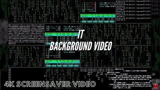 Screensaver 4k ABSTRACT  | Cool IT coding Screensaver - Background 4k NO SOUND