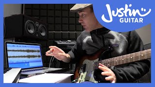 Justin Transcribing Moonlight Shadow Solos - Guitar Lesson Tutorial (TR-601) screenshot 2
