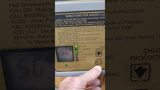 Jandy Aquapure 1400 salt level calibration
