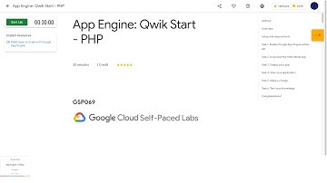 Qwiklabs | App Engine: Qwik Start - PHP [GSP069]