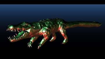 Crocodile Blender Sculpt Timelapse