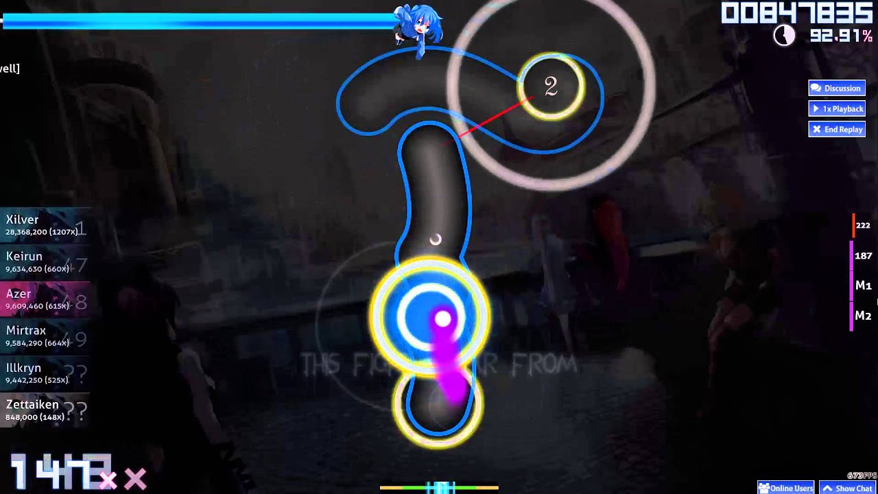 Osu! Time to say Goodbye [Farewell] 7 stars Pass. 90.65%