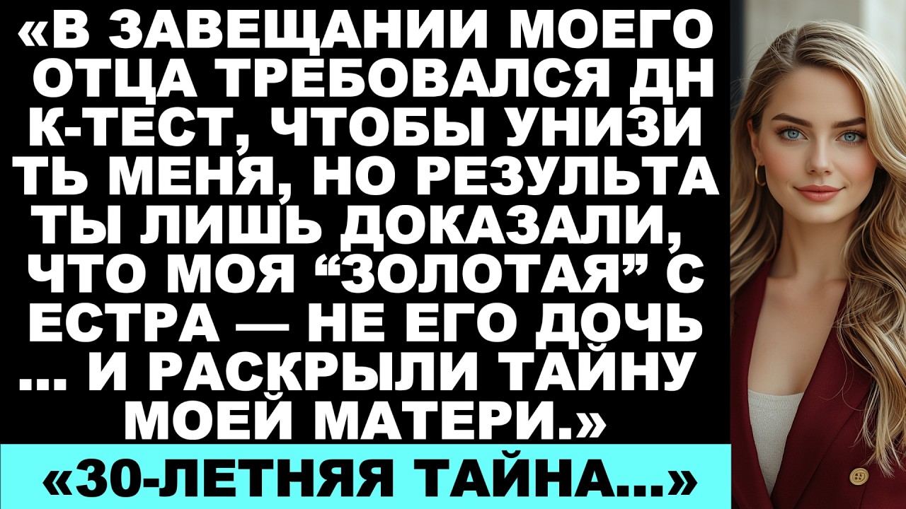 Завещание Папы Требовало ДНК-Теста — Оно Доказало, Что Моя Сестра Не Его, И Разоблачило 30-Летнюю...