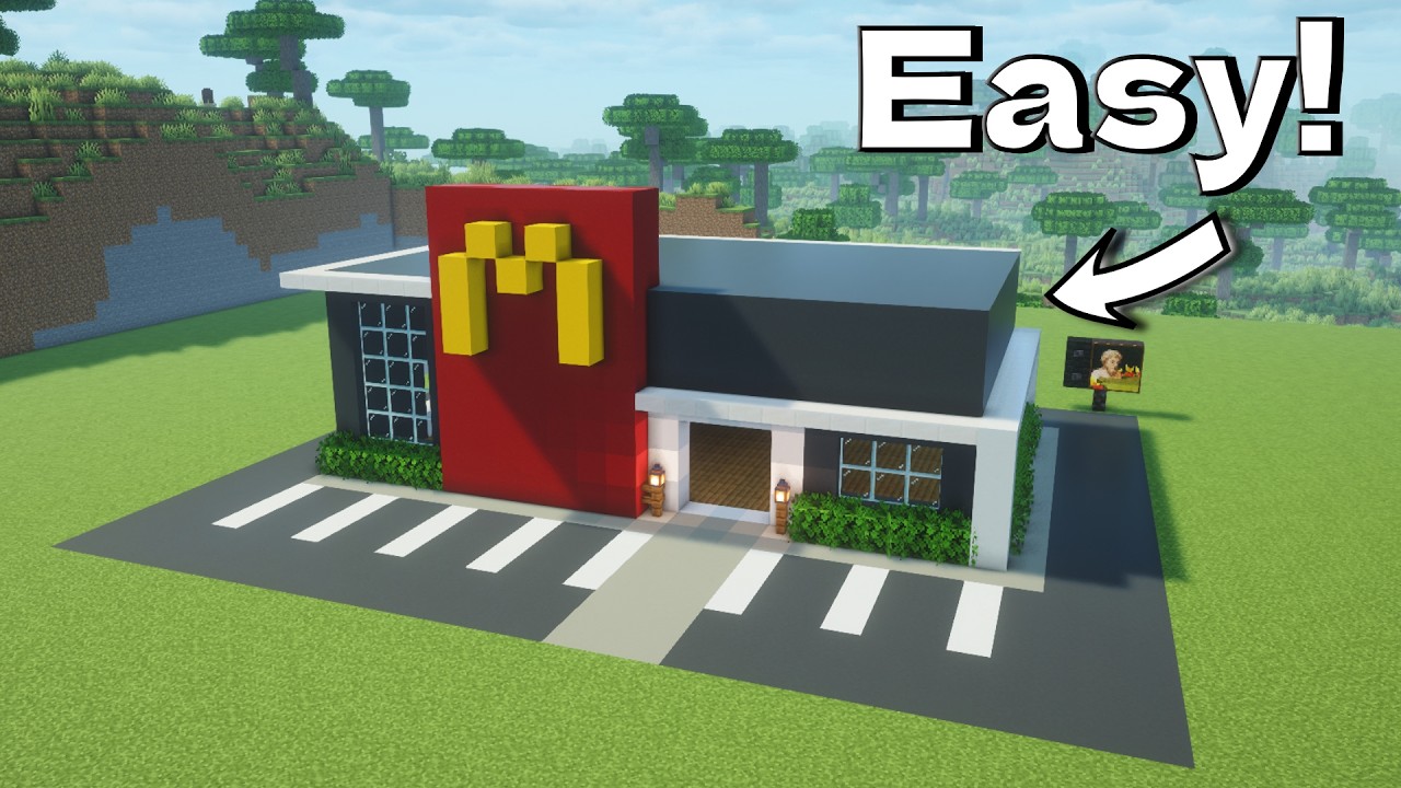 Minecraft Macaron Build Tutorial:How to build McDonald's tutorial!🏡 - YouTube