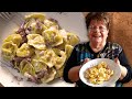 Enjoy Leondina's cappelletti with cream and speck! | Pasta Grannies