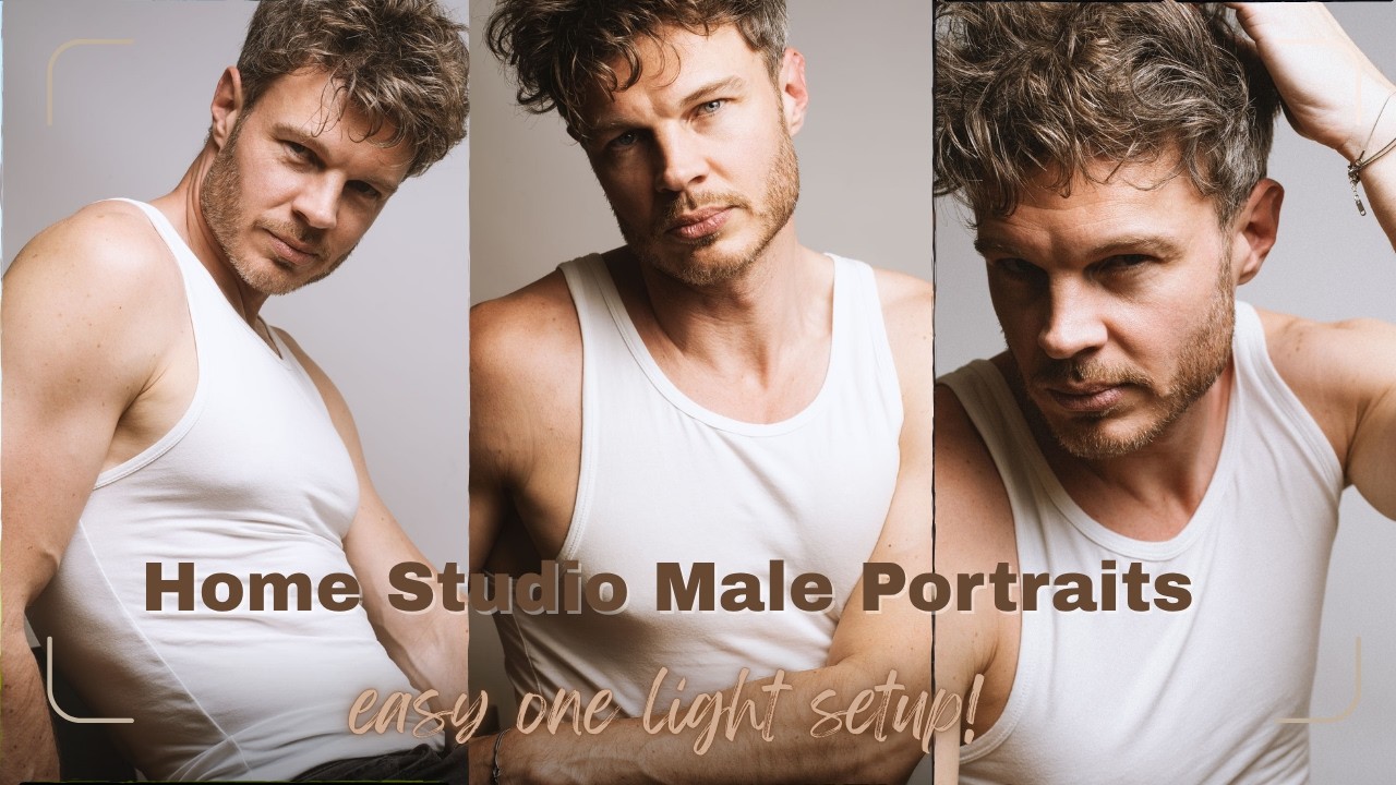 So fotografierst du Männerporträts mit nur EINEM Blitz – direkt bei dir zu Hause!