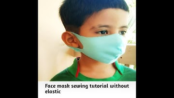 face mask sewing tutorial without elastic.Mine creations.