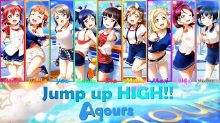 Jump up HIGH!! - Color Coded   Lyrics【ROM/ENG/ESP】- Aqours