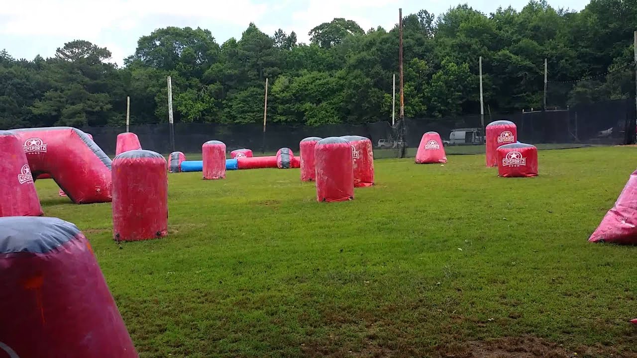 Black River Paintball, NC Speedball game YouTube