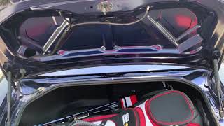 Fitting golf clubs in the trunk of an NC MX-5 Miata
