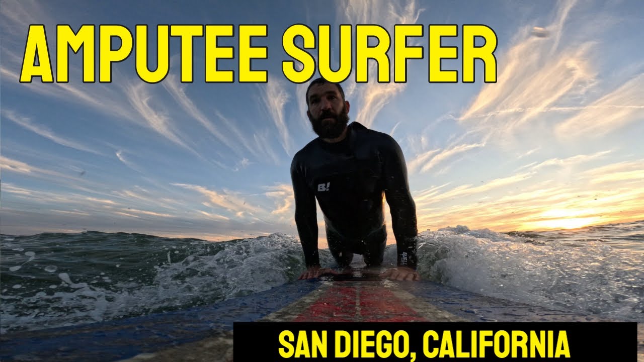 Golden Hour Surf Session | Amputee Surfer in San Diego