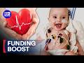 Funding boost to help kids with heart disease | 9 News Australia
