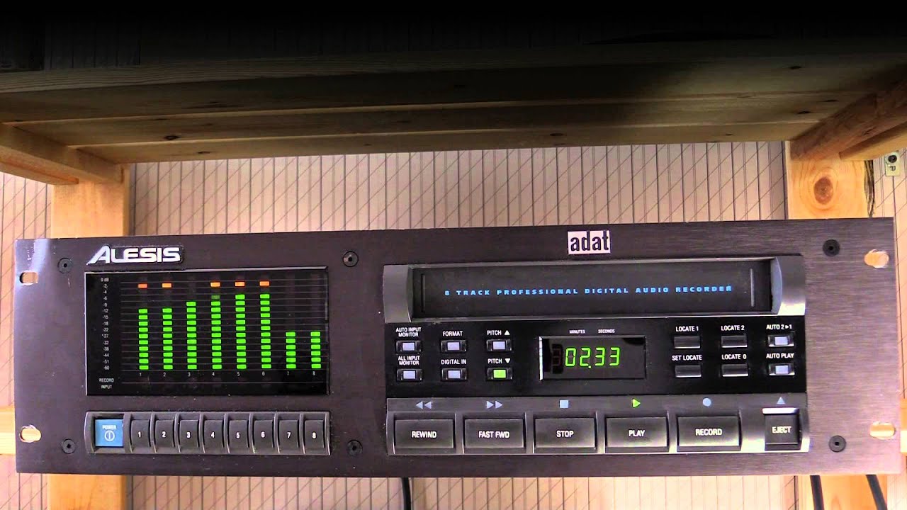 Alesis ADAT 8 tracks digital tape recorder Demo