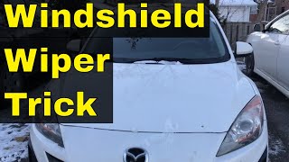 Do This With Your Windshield Wipers When It Snows-Driving Tip