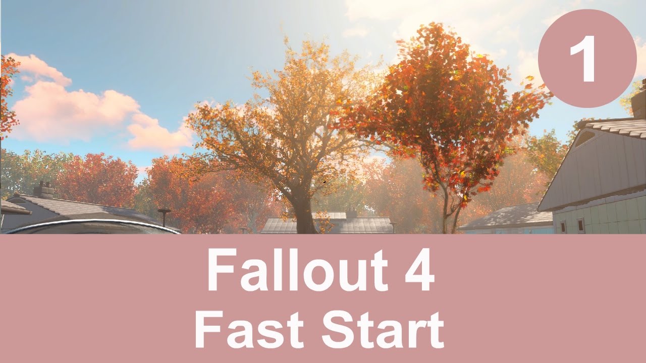 Fallout 4 Gameplay Walktrough Part 1 - Fast Start