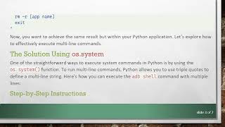 How to Use adb shell Commands in Python with os.system