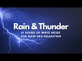 10 hours of Relaxation | Ambient Sounds of Summer Rain & Thunder | Deep Sleep