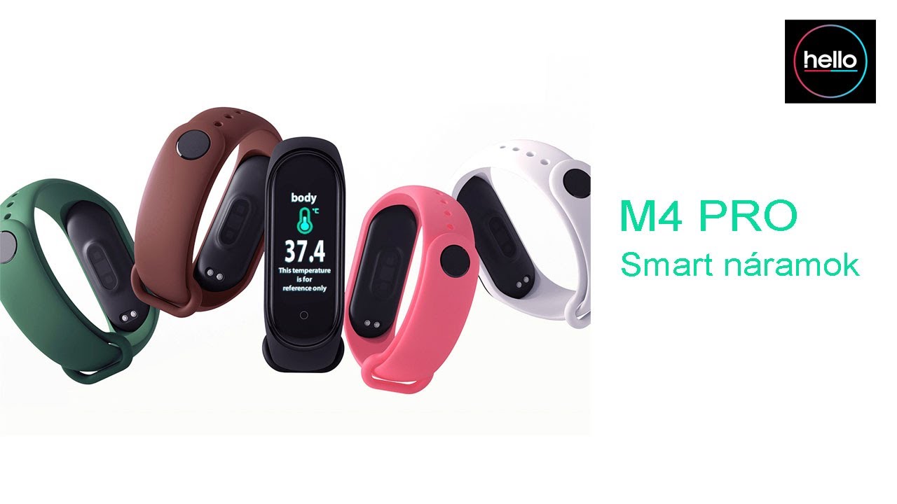 M4 PRO Smart náramok s meraním pulzu, krvného tlaku a kyslíka v krvi ...