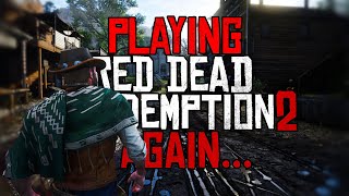 Playing Red Dead Redemption 2 AGAIN... EP:4 BAR BRAWL!