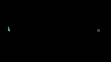 Visualization of a initially spherical surface with a radius of 0.56η deformed by turbulence