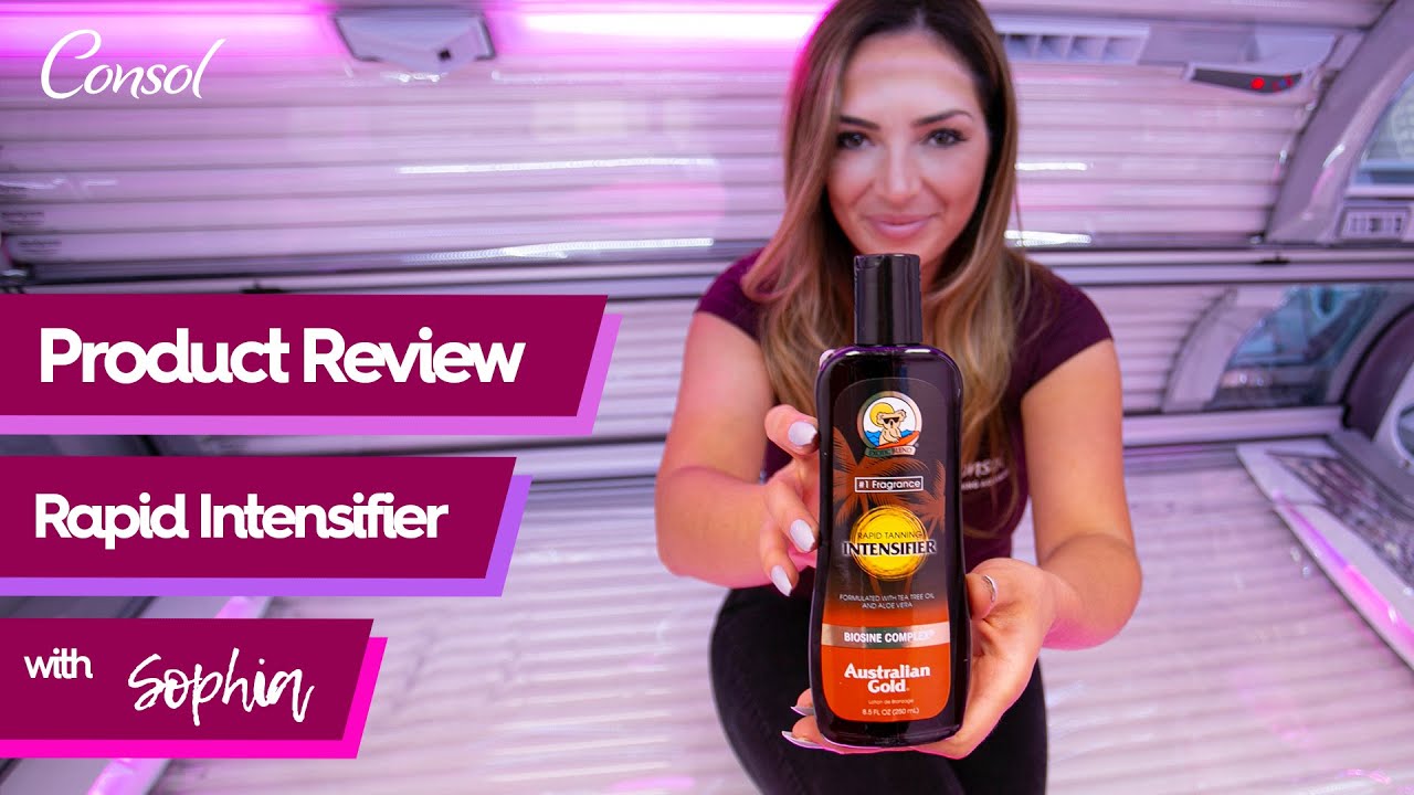 Consol Tanning Product Review Rapid Intensifier YouTube