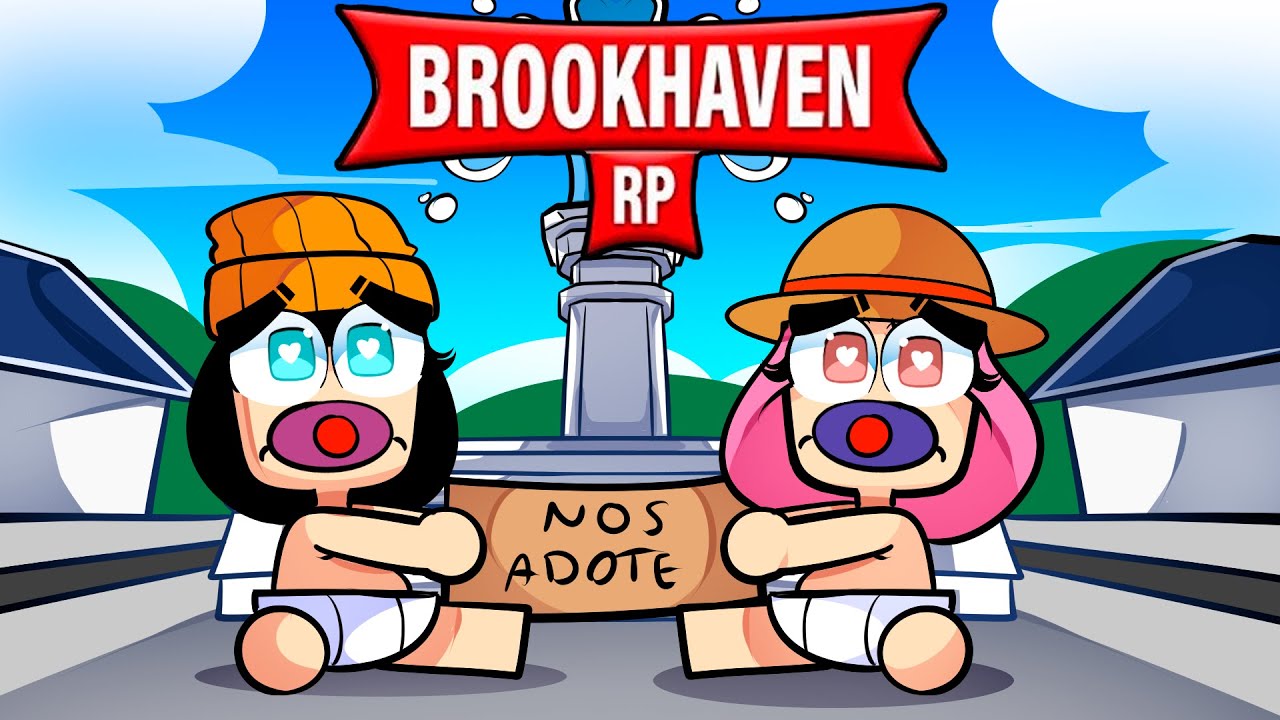 VIREI UM BEBÊ E FUI ADOTADA NO BROOKHAVEN DO ROBLOX!