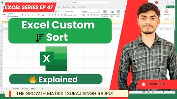 How to Use Custom Sort in Excel | Step-by-Step Guide | Suraj Singh Rajput