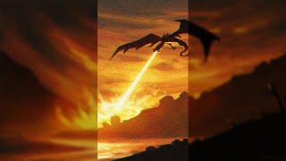 1 Minute Epic Fantasy Digital Painting - Dragon Fire | Photoshop Speed Art Time Lapse #SHORTS