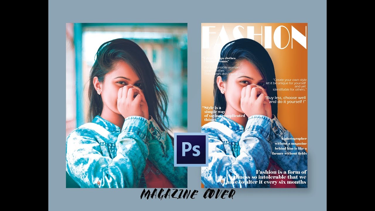 how to make magazine cover art