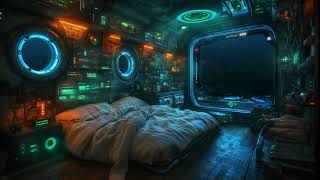Deep Sea Bedroom Hideaway | Relaxing Underwater Submarine Sleep Sounds | Under the Ocean | 10 hours