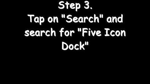 How to get five icons into the dock (iPhone and iPod Touch)