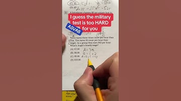 ASVAB Arithmetic Reasoning Practice Problem of the Day4 #asvab #arithmeticreasoning #afqt #military