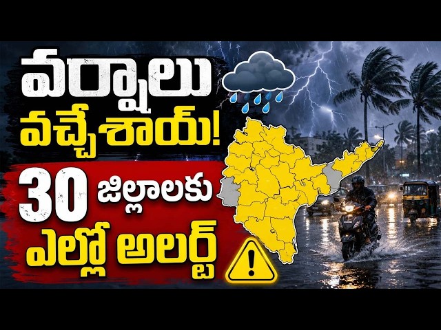 వర్షాలు వచ్చేశాయ్.. 30 జిల్లాలకు ఎల్లో అలర్ట్..|TS24 News