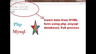 How to insert data into database using html form using php  Mysql database  Php scripts