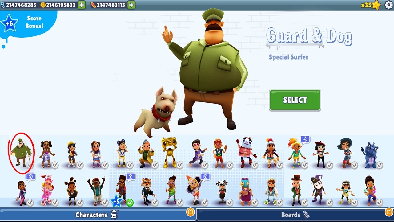 Subway Surfers - Guard and Dog Unlocked Update Mod - All Characters Unlocked All Boards PC Gameplay