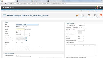 Testimonial Scroller and Fader Joomla Module