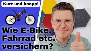 In welcher Versicherung sind E-Bikes mitversichert?