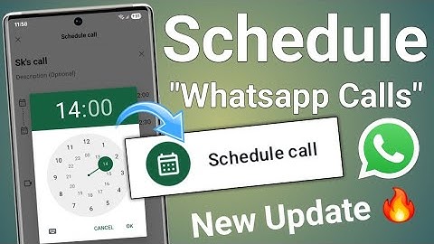 How to schedule whatsapp call | Whatsapp call schedule kaise kare | Group call and video call 🔥