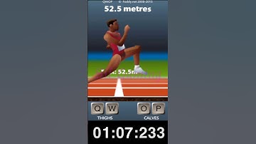 Beating QWOP in UNDER 2 MINUTES! #bennettfoddy #shorts