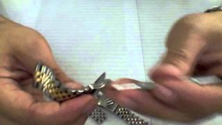 How to remove a link from Rolex Jubilee Braceletes